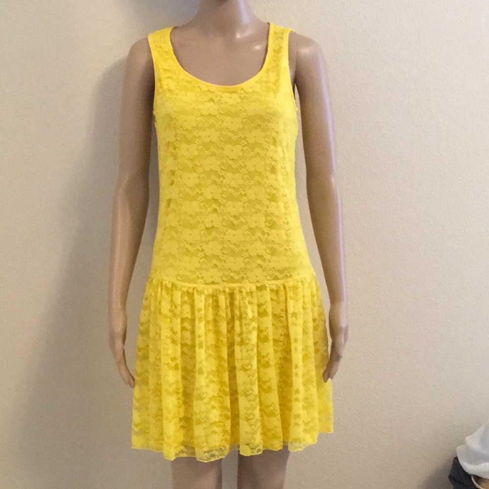 NWOT drop-waist lace dress size M